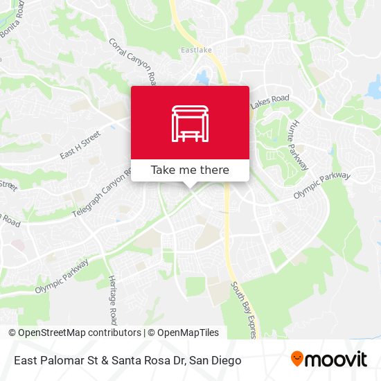 Mapa de East Palomar St & Santa Rosa Dr
