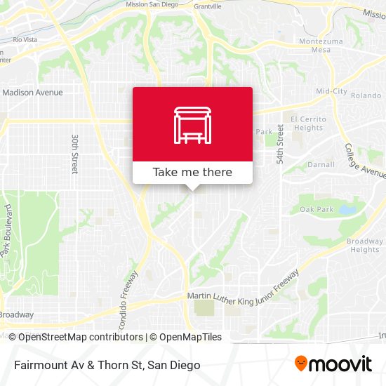 Fairmount Av & Thorn St map