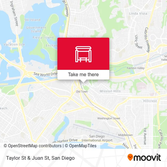 Taylor St & Juan St map