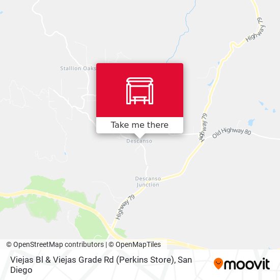 Viejas Bl & Viejas Grade Rd (Perkins Store) map