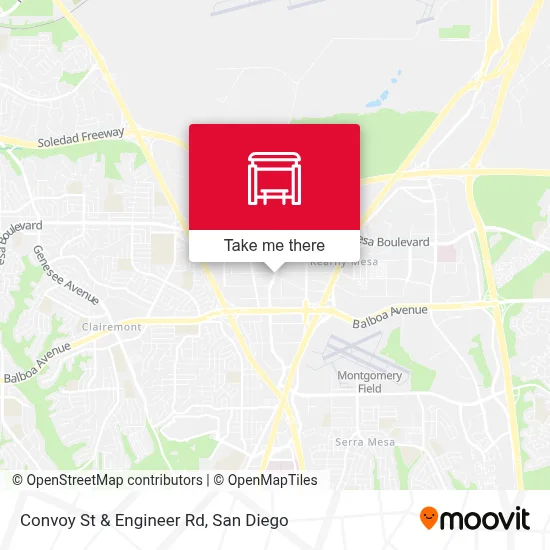 Convoy St & Engineer Rd map