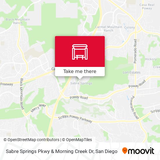Sabre Springs Pkwy & Morning Creek Dr map