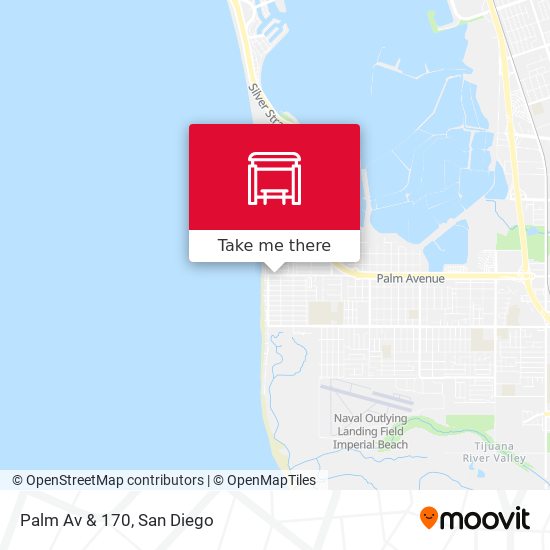 Palm Av & 170 map