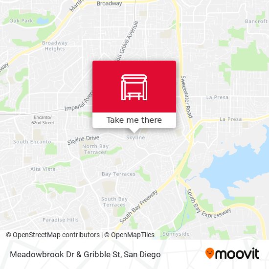 Meadowbrook Dr & Gribble St map