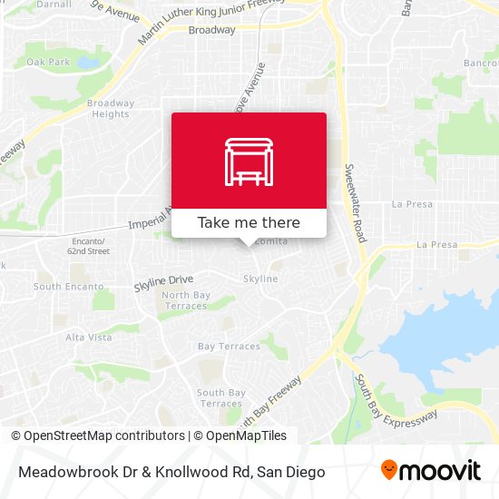 Meadowbrook Dr & Knollwood Rd map