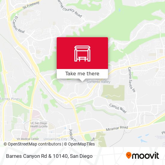Barnes Canyon Rd & 10140 map