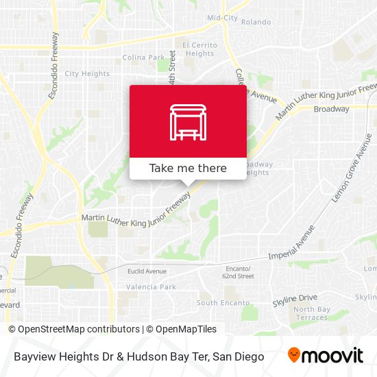 Bayview Heights Dr & Hudson Bay Ter map