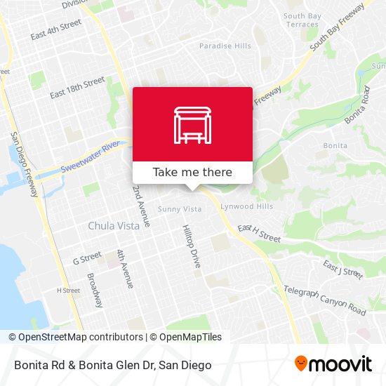 Mapa de Bonita Rd & Bonita Glen Dr