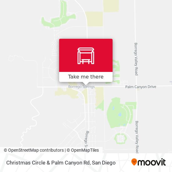 Christmas Circle & Palm Canyon Rd map