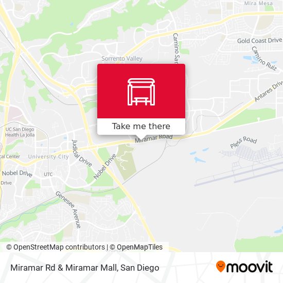 Miramar Rd & Miramar Mall map
