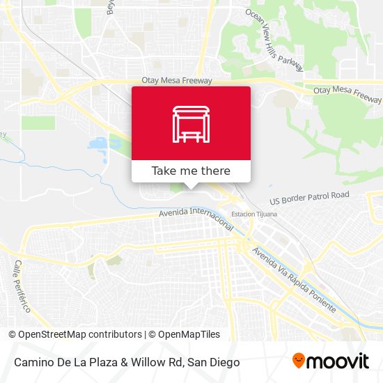 Camino De La Plaza & Willow Rd map