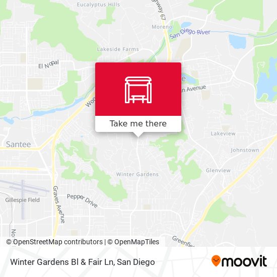Mapa de Winter Gardens Bl & Fair Ln