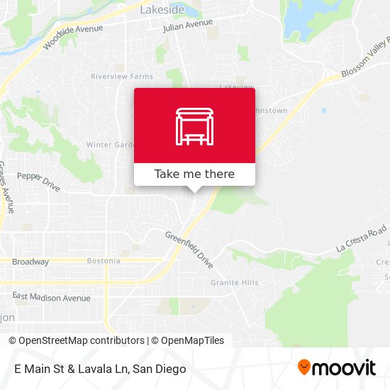 Mapa de E Main St & Lavala Ln
