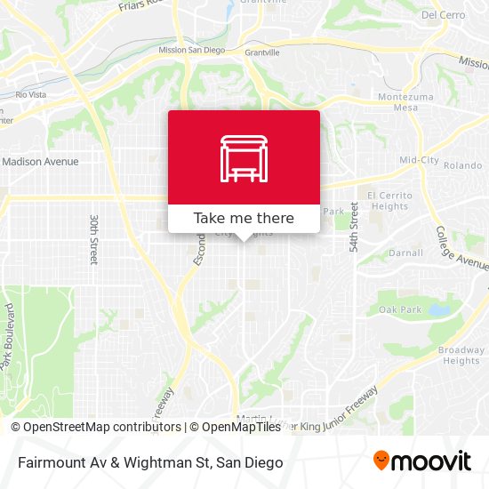 Fairmount Av & Wightman St map