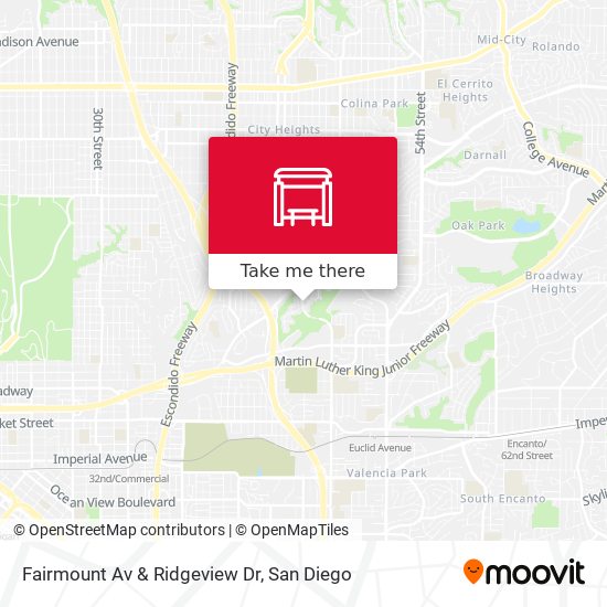 Mapa de Fairmount Av & Ridgeview Dr