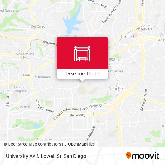 University Av & Lowell St map