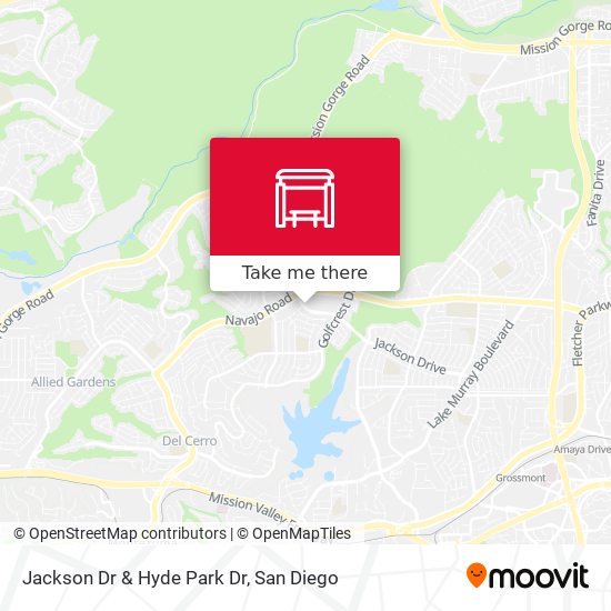 Jackson Dr & Hyde Park Dr map