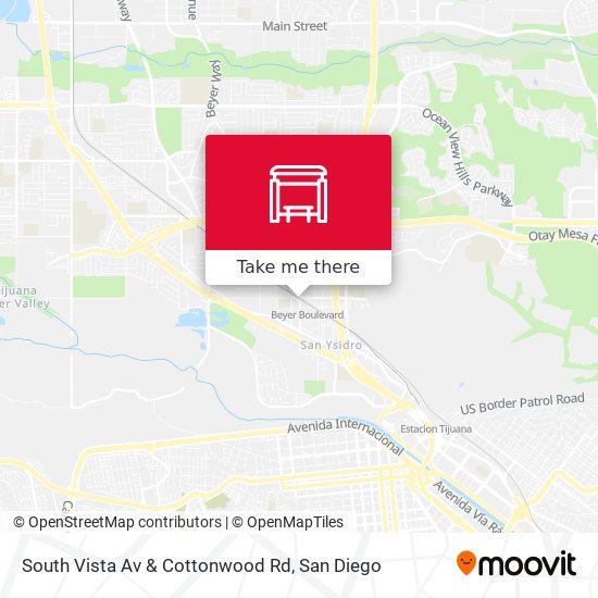 Mapa de South Vista Av & Cottonwood Rd