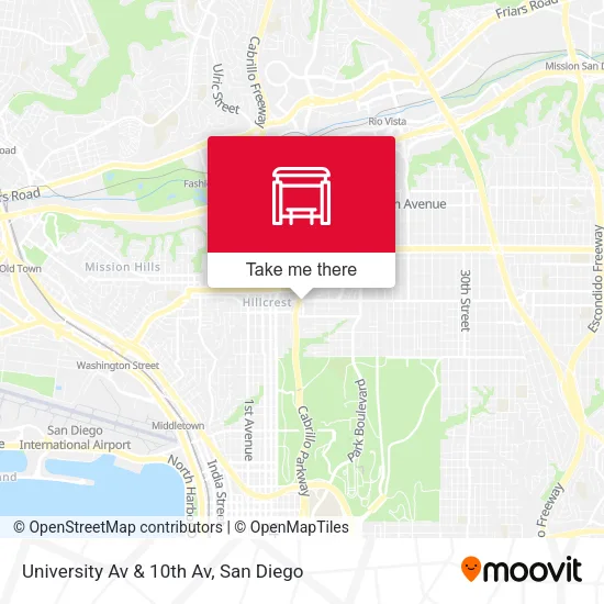 Mapa de University Av & 10th Av