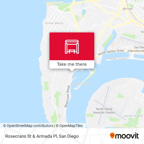 Rosecrans St & Armada Pl map