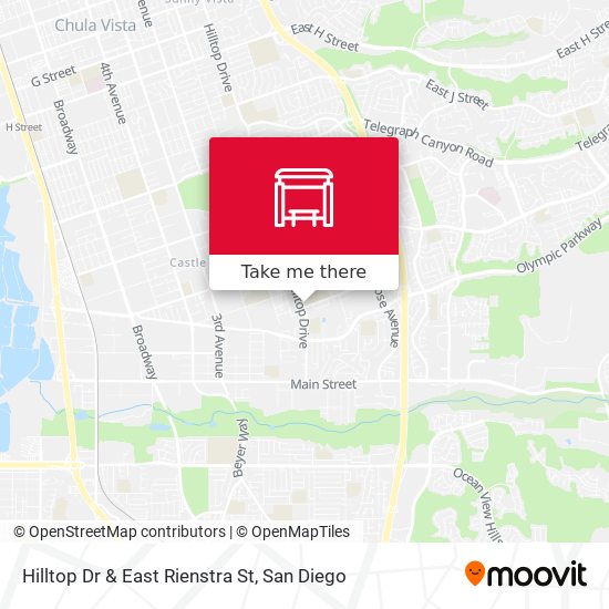 Mapa de Hilltop Dr & East Rienstra St
