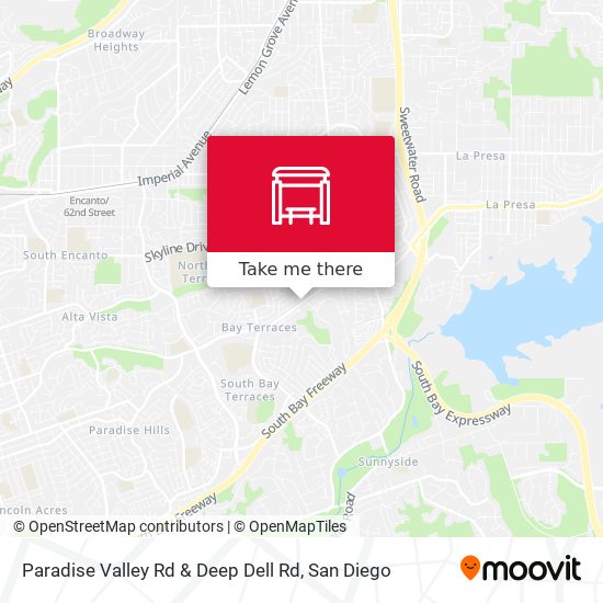 Paradise Valley Rd & Deep Dell Rd map