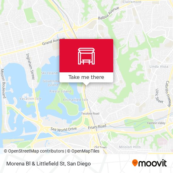 Mapa de Morena Bl & Littlefield St