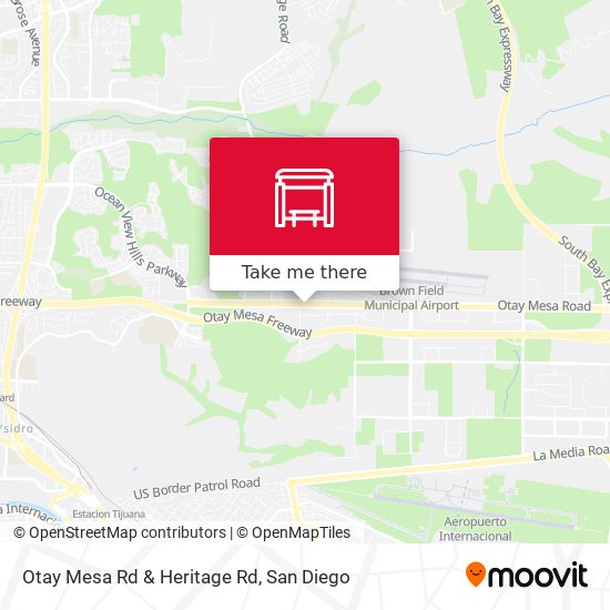 Otay Mesa Rd & Heritage Rd map