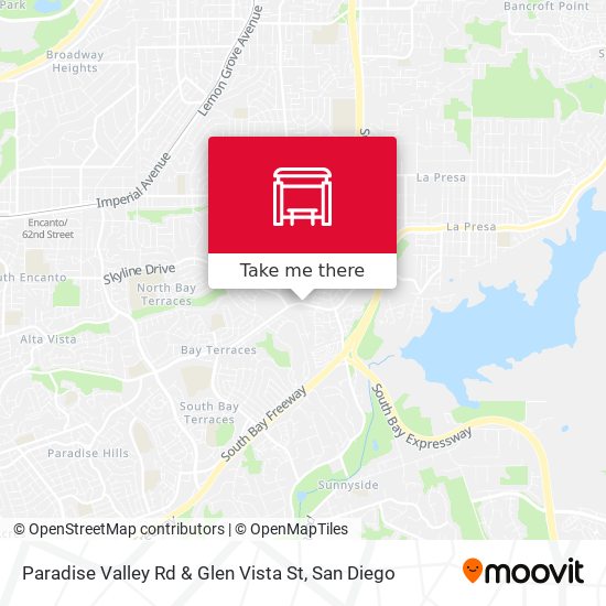 Paradise Valley Rd & Glen Vista St map