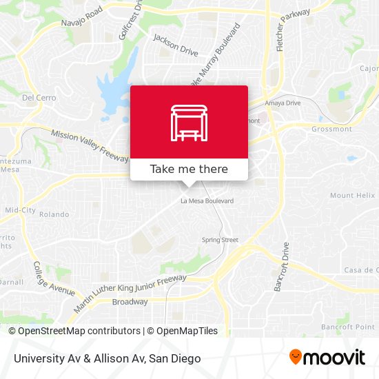University Av & Allison Av map