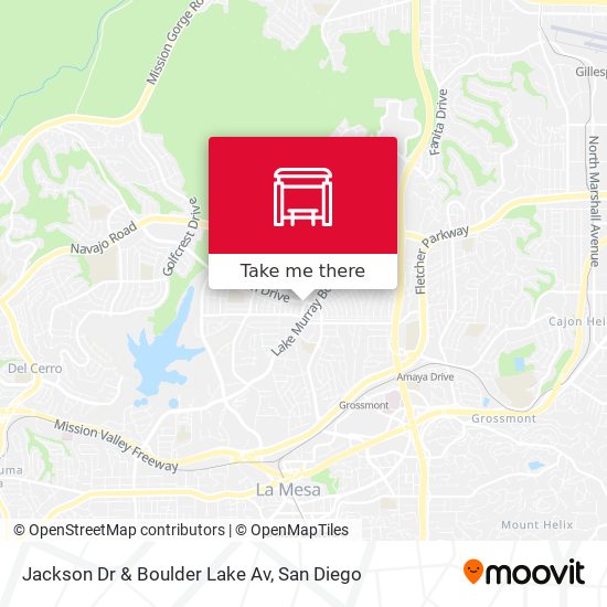 Jackson Dr & Boulder Lake Av map