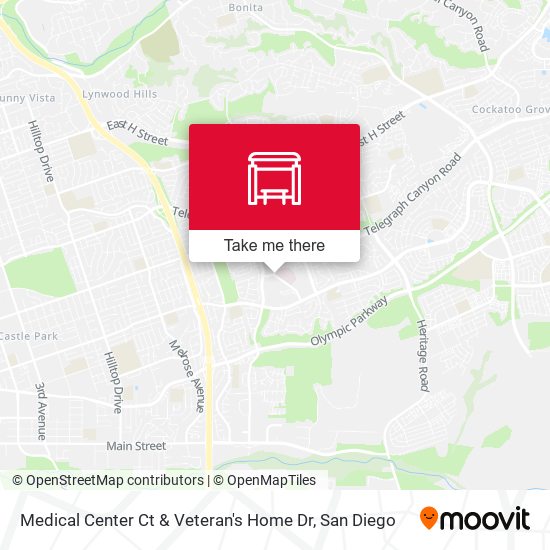 Medical Center Ct & Veteran's Home Dr map