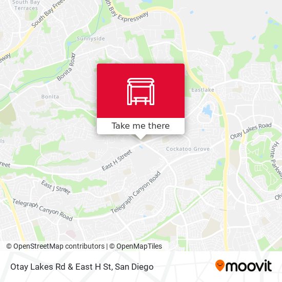 Otay Lakes Rd & East H St map