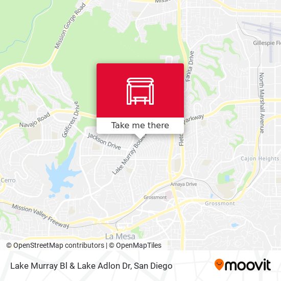 Lake Murray Bl & Lake Adlon Dr map