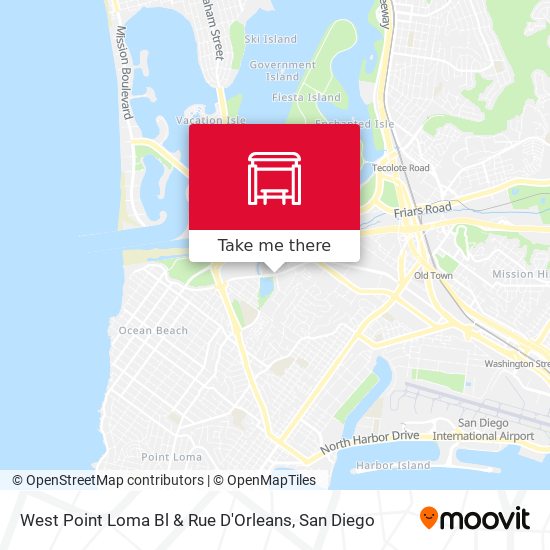 Mapa de West Point Loma Bl & Rue D'Orleans