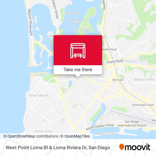 Mapa de West Point Loma Bl & Loma Riviera Dr