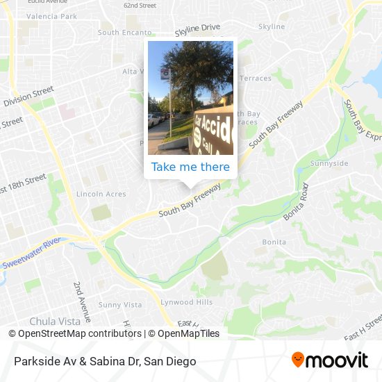 Mapa de Parkside Av & Sabina Dr