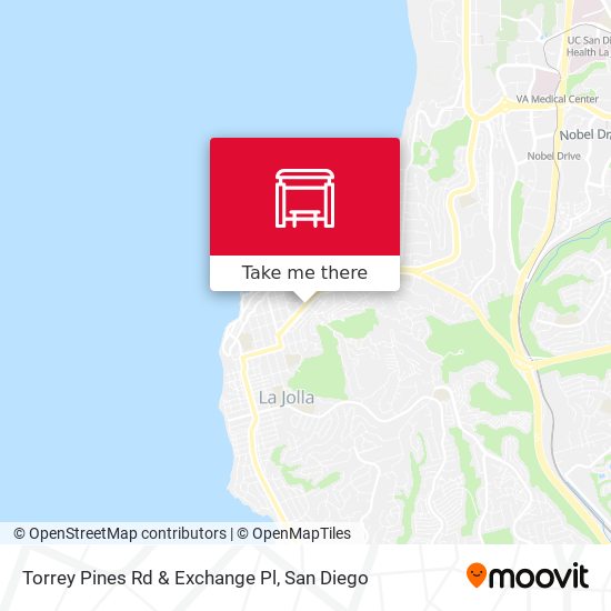 Torrey Pines Rd & Exchange Pl map