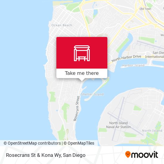 Rosecrans St & Kona Wy map