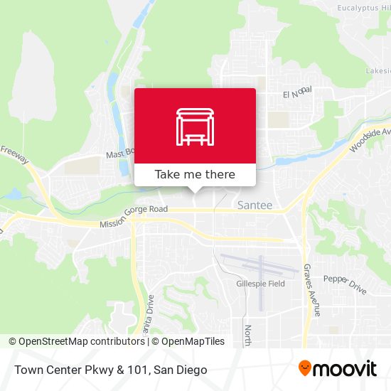 Mapa de Town Center Pkwy & 101