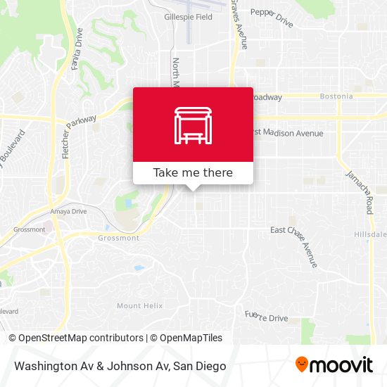 Mapa de Washington Av & Johnson Av