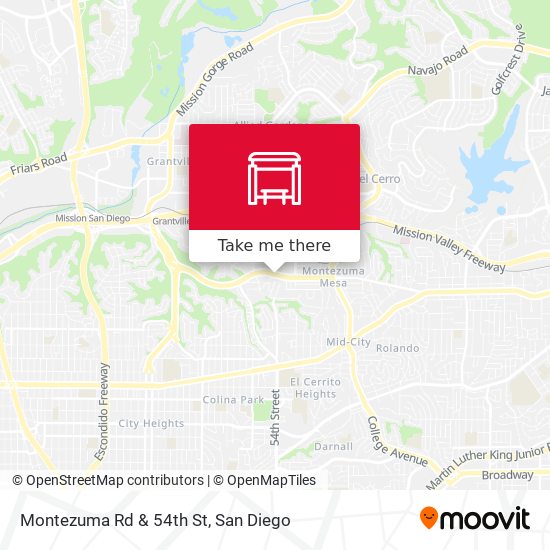 Mapa de Montezuma Rd & 54th St