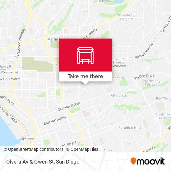 Mapa de Olvera Av & Gwen St