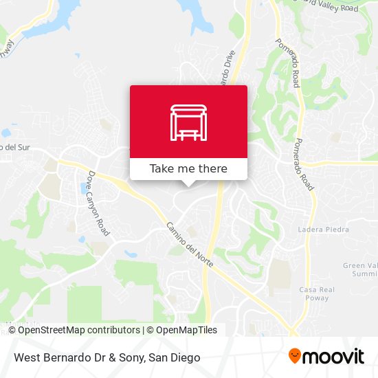 West Bernardo Dr & Sony map