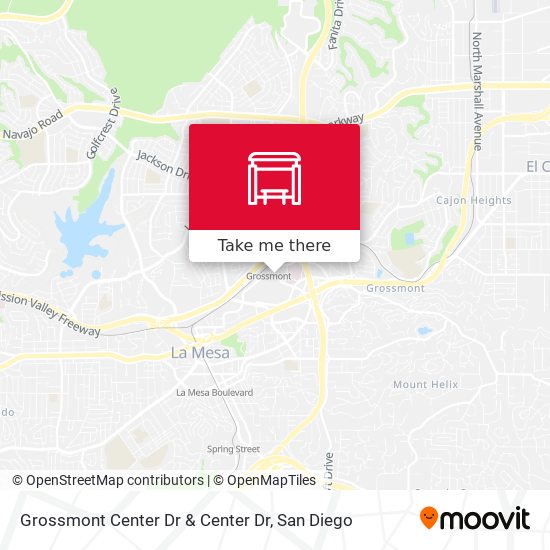 Mapa de Grossmont Center Dr & Center Dr