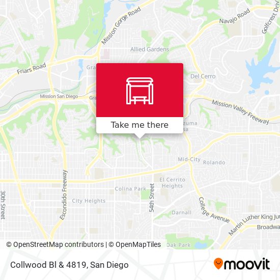 Mapa de Collwood Bl & 4819