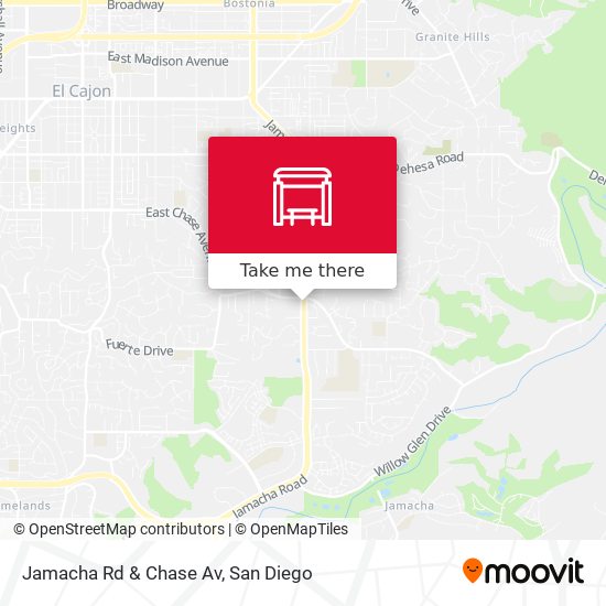 Jamacha Rd & Chase Av map