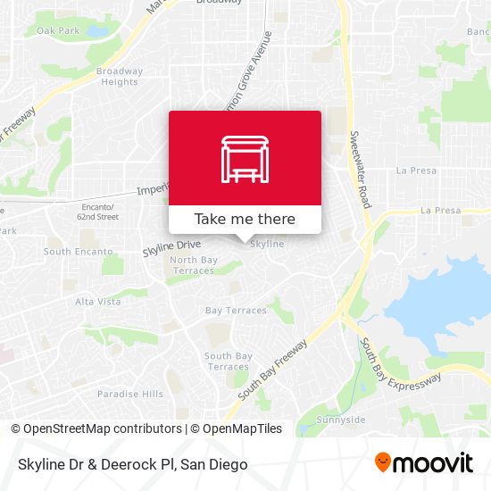 Skyline Dr & Deerock Pl map