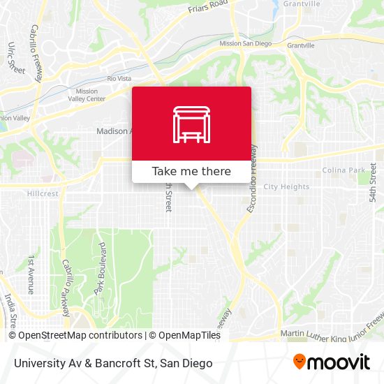 Mapa de University Av & Bancroft St