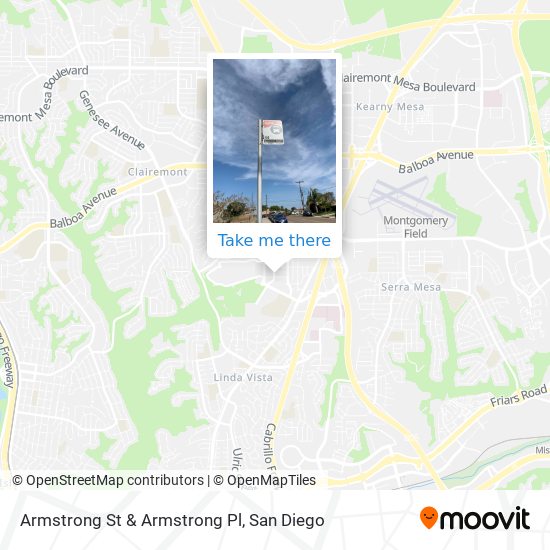 Armstrong St & Armstrong Pl map